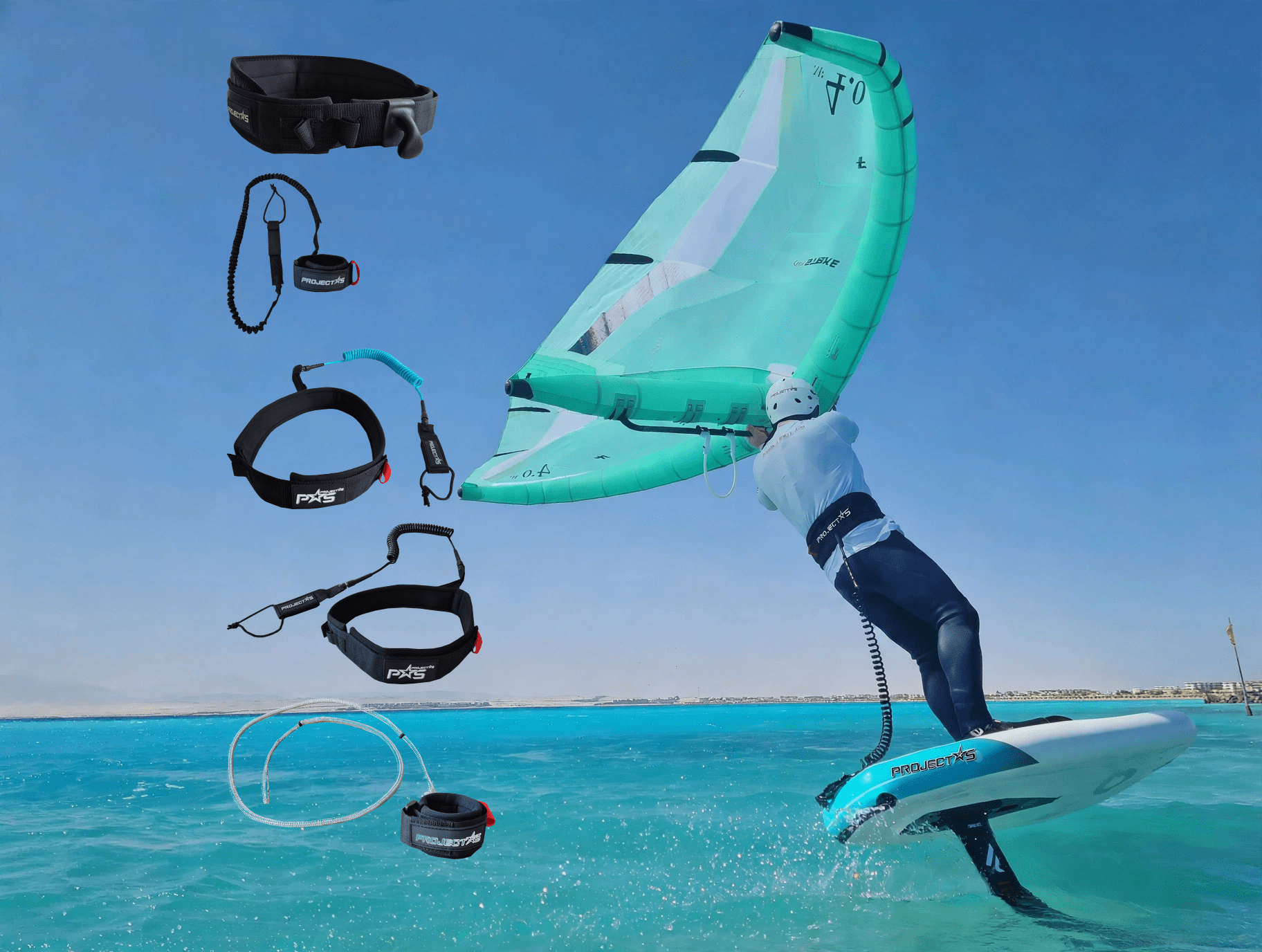 PROJECT 5 Wing-Foil Leash Waist Performance V2